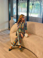 QUEEN 2PC STITCHED Silk Luxury Stitched Suit Pakistani