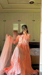 MAH-E-ROOH MAXI 3PCS STITCHED Silk Luxury Stitched Suit