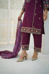 Layla 3pc Cotton Luxury Stitched Suit Pakistani Designer