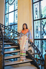 Khalifa 2pc Lawn Luxury Stitched Suit Pakistani Designer