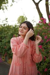 Fanoos 2PC Cotton Luxury Stitched Suit Pakistani Designer