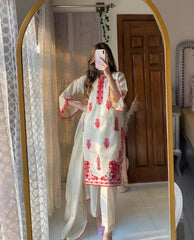 Kaddi Net 2Pcs Stitched Luxury Suit Pakistani Designer