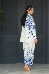 Aura Crepe Luxury Stitched Suit Pakistani Designer