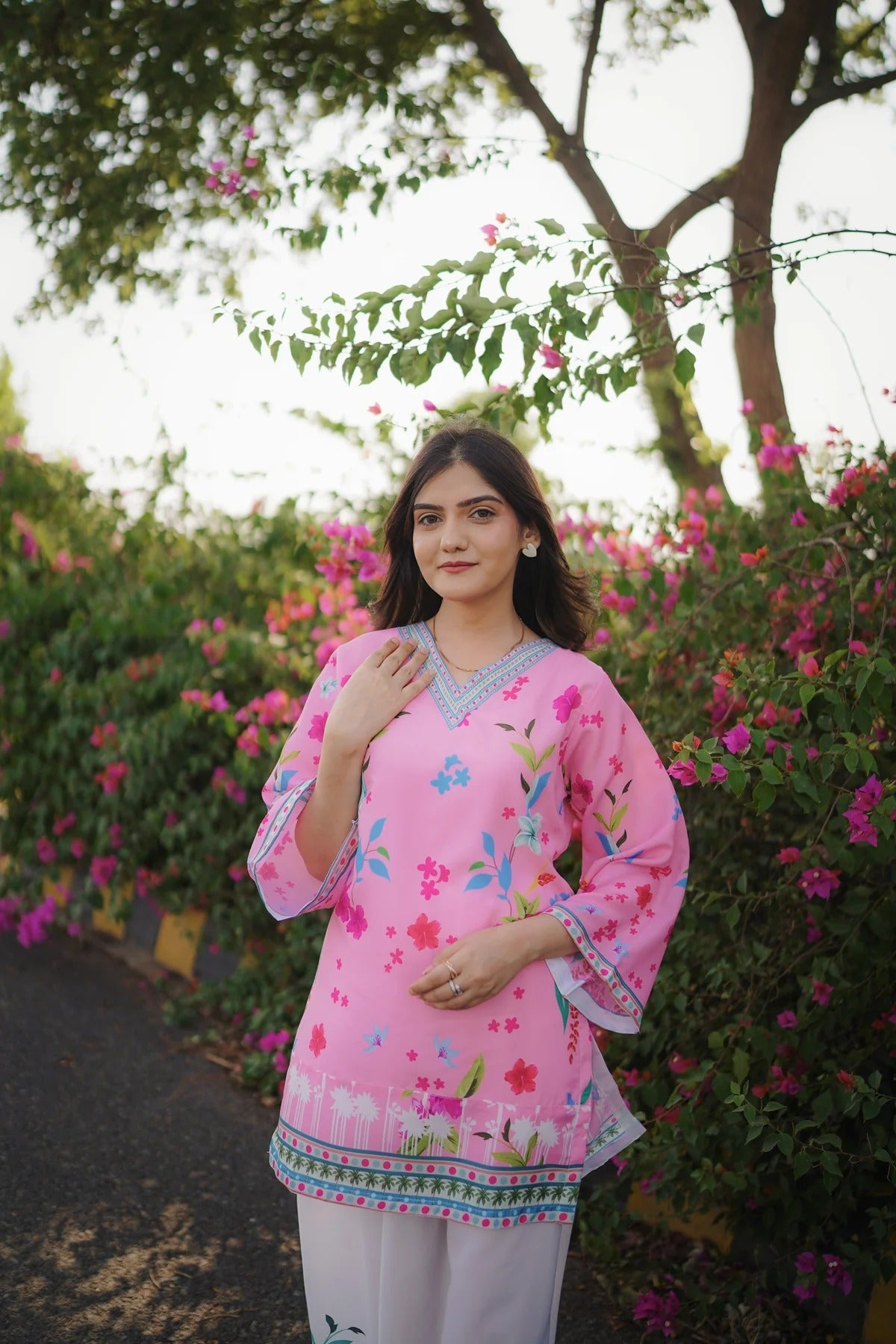 Almira 2pc Lawn Luxury Stitched Suit Pakistani Designer