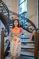 Khalifa 2pc Lawn Luxury Stitched Suit Pakistani Designer