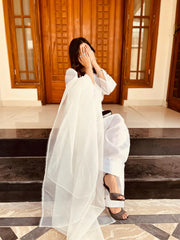 Varda ( Farshi Shalwar ) Silk Luxury Stitched