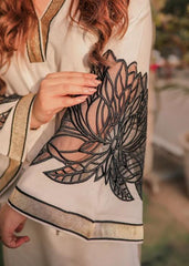 ALMOND PLAZZO STICHTED 2PCS Lawn Luxury Stitched Suit