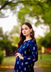 Saleha 2Pcs Stitched Suit Lawn Luxury Pakistani Designer