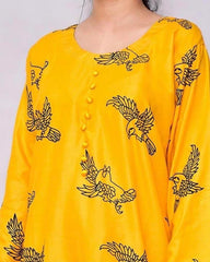 Sparrow 2Pcs Stitched Lawn Luxury Suit Pakistani Designer