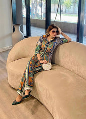 QUEEN 2PC STITCHED Silk Luxury Stitched Suit Pakistani