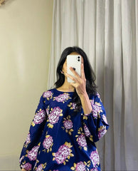 Flower Print 2Pcs Stitched Premium Fabric Luxury Suit Pakistani