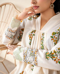 Gul-Dan 3 Piece Frock Silk Luxury Stitched Suit