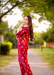 Saleha 2Pcs Stitched Suit Lawn Luxury Pakistani Designer