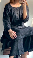 CHICKEN KARI PALAZZO 2PCS Premium Fabric Luxury Stitched Suit