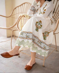 Gul-Dan 3 Piece Frock Silk Luxury Stitched Suit