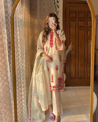 Kaddi Net 2Pcs Stitched Luxury Suit Pakistani Designer