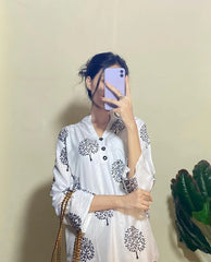 Floral TREE Print 2pc Stitched Premium Fabric Luxury Suit