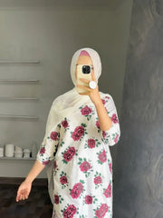 Flower Print 2Pcs Stitched Premium Fabric Luxury Suit Pakistani