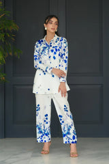 Aura Crepe Luxury Stitched Suit Pakistani Designer