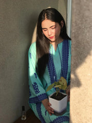 Anaya 2Pc Stitched Cotton Luxury Suit Pakistani Designer