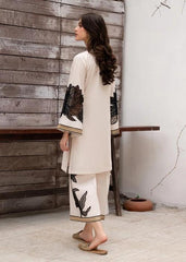 ALMOND PLAZZO STICHTED 2PCS Lawn Luxury Stitched Suit