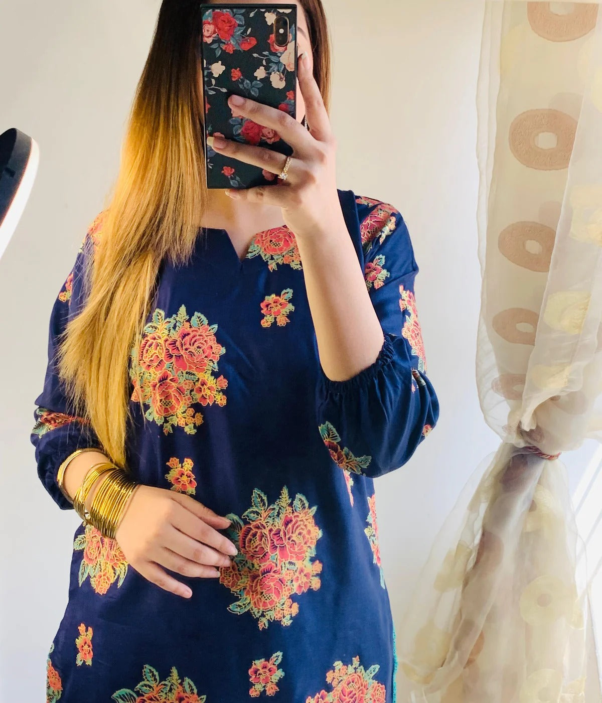 Gulab 2Pcs Stitched Suit Premium Fabric Luxury Pakistani Designer