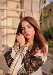 ALMOND PLAZZO STICHTED 2PCS Lawn Luxury Stitched Suit