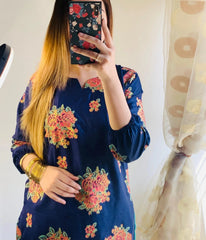 Gulab 2Pcs Stitched Suit Premium Fabric Luxury Pakistani Designer