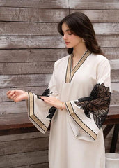 ALMOND PLAZZO STICHTED 2PCS Lawn Luxury Stitched Suit