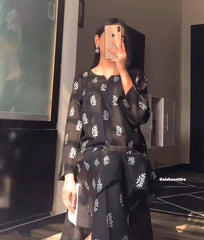 Saleha 2Pcs Stitched Suit Lawn Luxury Pakistani Designer