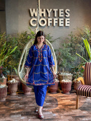 BLOSSOM BREEZE 2PCS Cotton Luxury Stitched Suit Pakistani