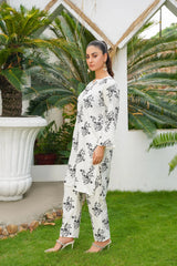 Camellia 2Pcs Stitched Suit Premium Fabric Luxury Pakistani Designer