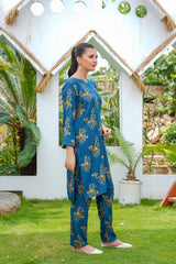 Camellia 2Pcs Stitched Suit Premium Fabric Luxury Pakistani Designer