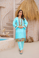 BELLE STICHED 2PCS Lawn Luxury Stitched Suit Pakistani