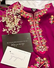 Vintage 2Pc Stitched Premium Fabric Luxury Suit Pakistani Designer