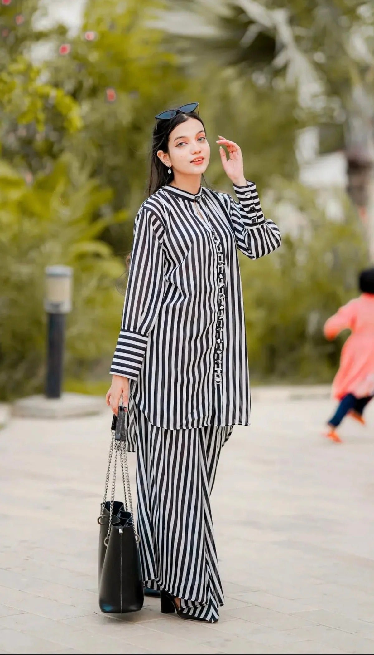 Italian Charlie Digital Printed 2PC STITCHED Silk Luxury