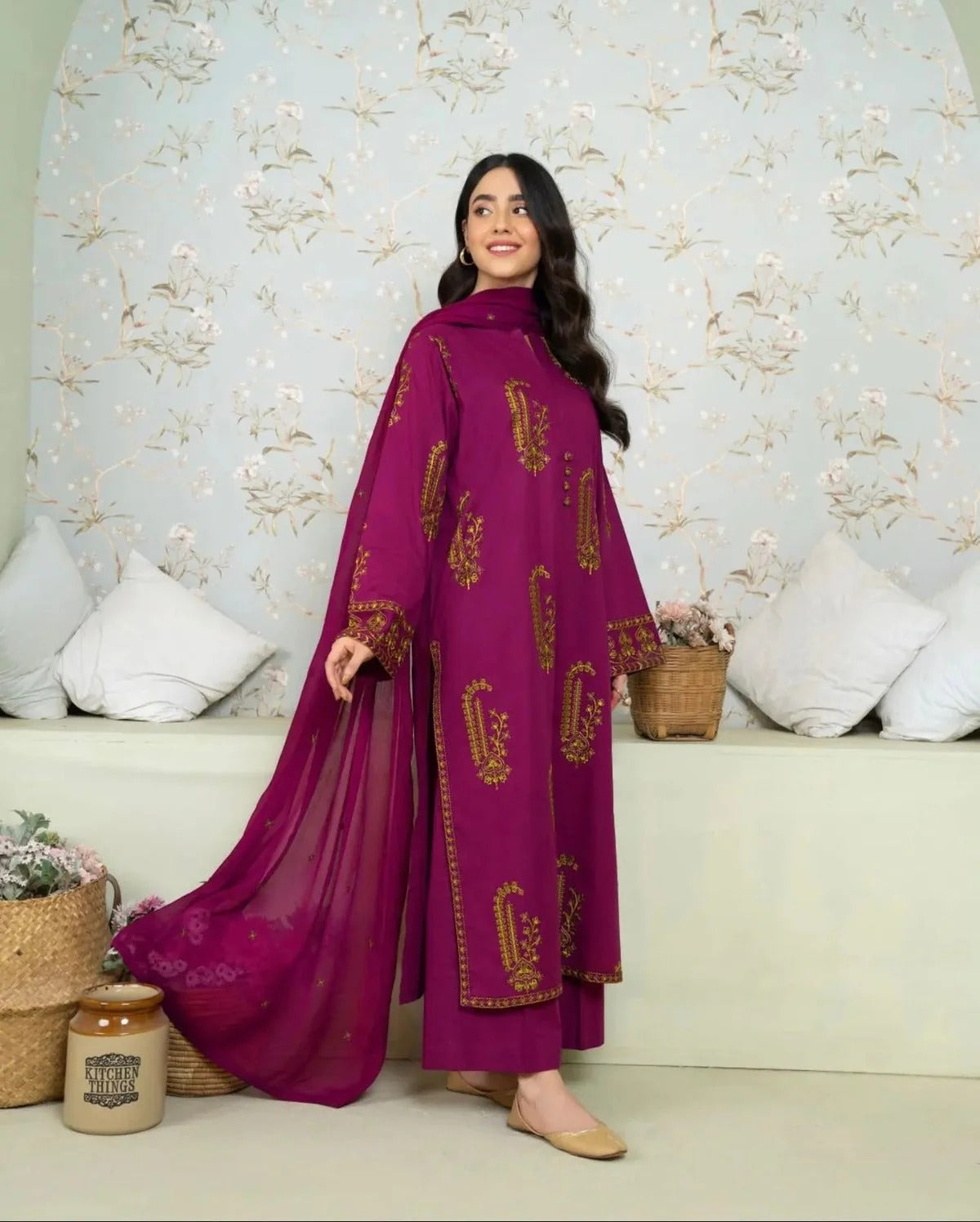 Nooray 2Pc Stitched Premium Fabric Luxury Suit Pakistani Designer