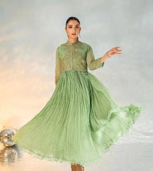 Vanzila Stitched 3PC Shirt, Dupatta & Jacket Silk