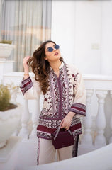 Mashal 2Pc Stitched Silk Luxury Suit Pakistani Designer
