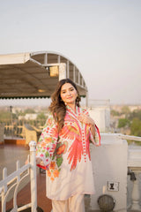 Afifa 2pc Lawn Luxury Stitched Suit Pakistani Designer