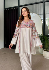 Avril 2Pc Stitched Crepe Luxury Suit Pakistani Designer