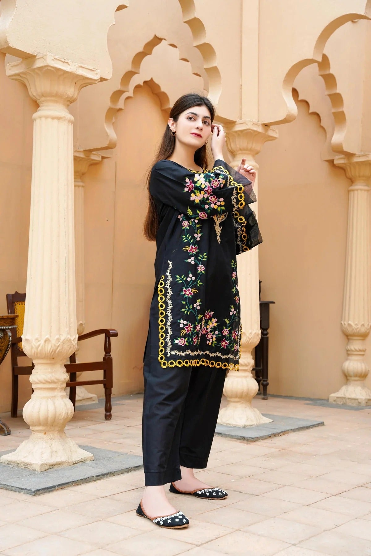 Blush 2pc Cotton Luxury Stitched Suit Pakistani Designer