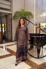 Khaddi Black (Stitched 2 Pcs) Lawn Luxury Stitched