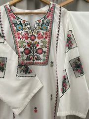 Heeroin 2pc Cotton Luxury Stitched Suit Pakistani Designer