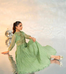 Vanzila Stitched 3PC Shirt, Dupatta & Jacket Silk