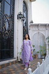 Hukam 3pc Organza Luxury Stitched Suit Pakistani Designer