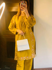 Elena 2pc Cotton Luxury Stitched Suit Pakistani Designer