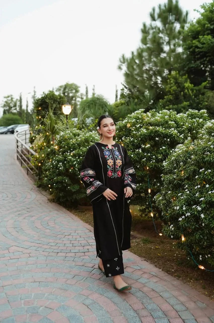 Cottage 2Pc Stitched Cotton Luxury Suit Pakistani Designer