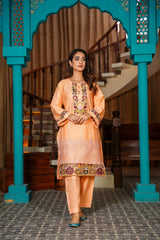 BELLE STICHED 2PCS Lawn Luxury Stitched Suit Pakistani