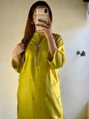 OLIVE 2PCS STICHED Lawn Luxury Stitched Suit Pakistani